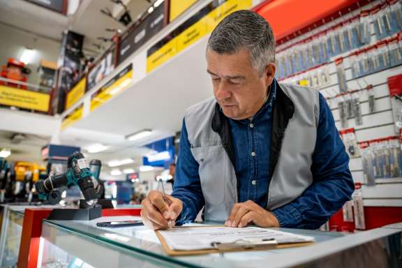Man working