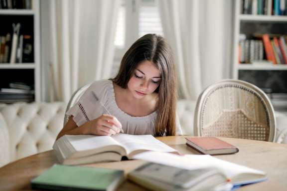 Girl Studying