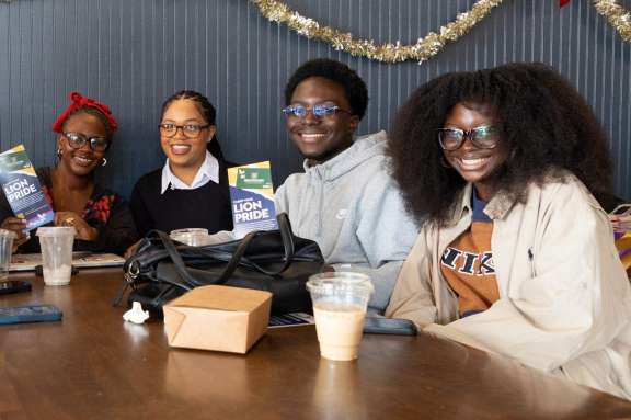 teens at table