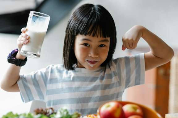 Kid with Milk