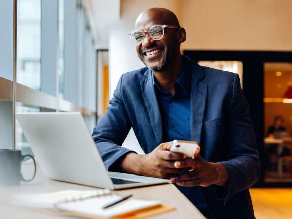 Man with Laptop