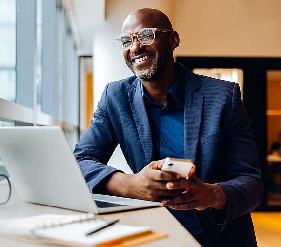 Man with Laptop