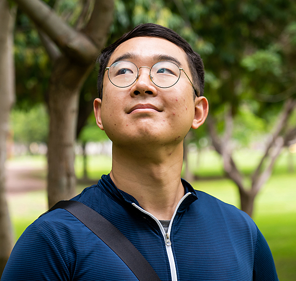 Man Looking up