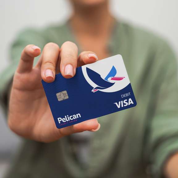 Pelican CU Debit Card Sq