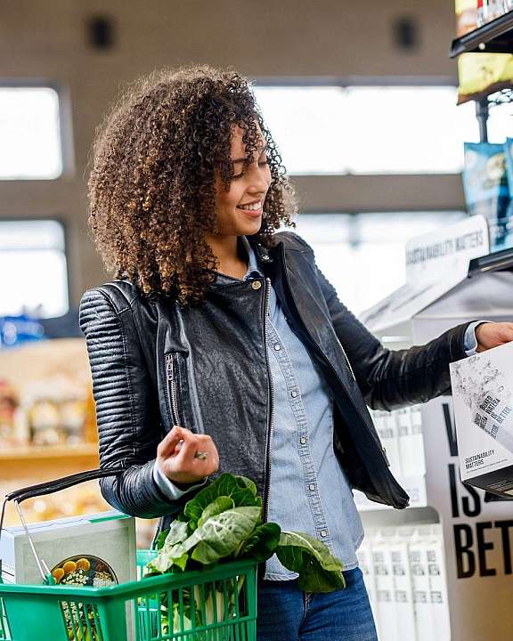 Girl Grocery Shopping