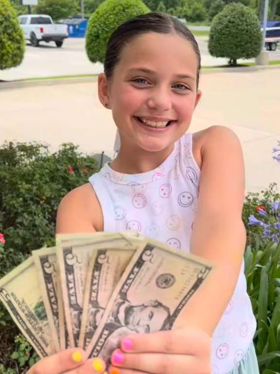 Kid with money
