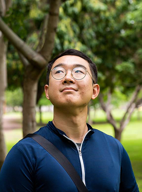 Man Looking up