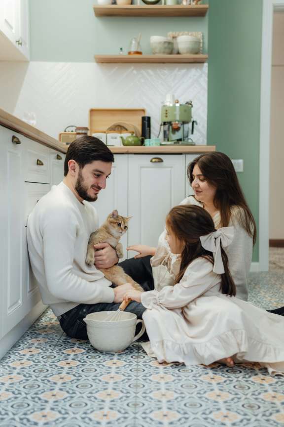 Family in Kitchen